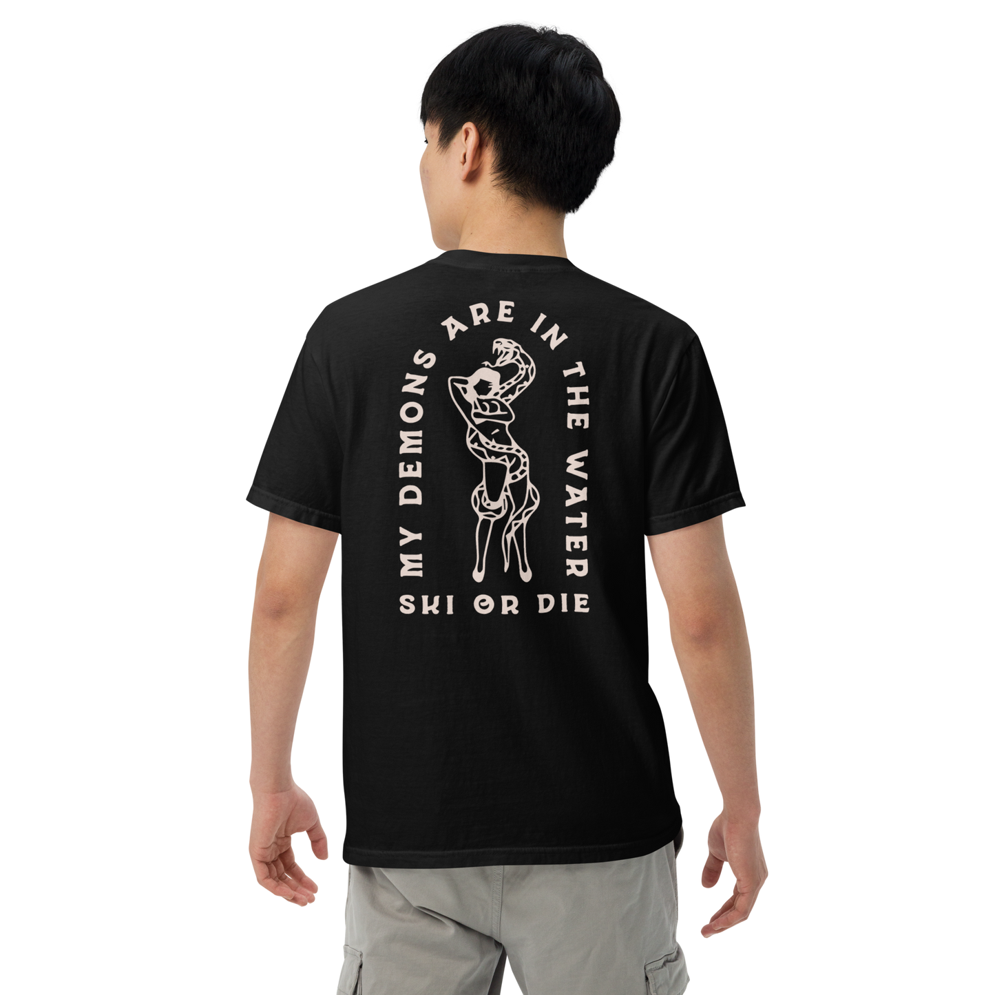 My Demons Are in the Water Men's Tee in Black