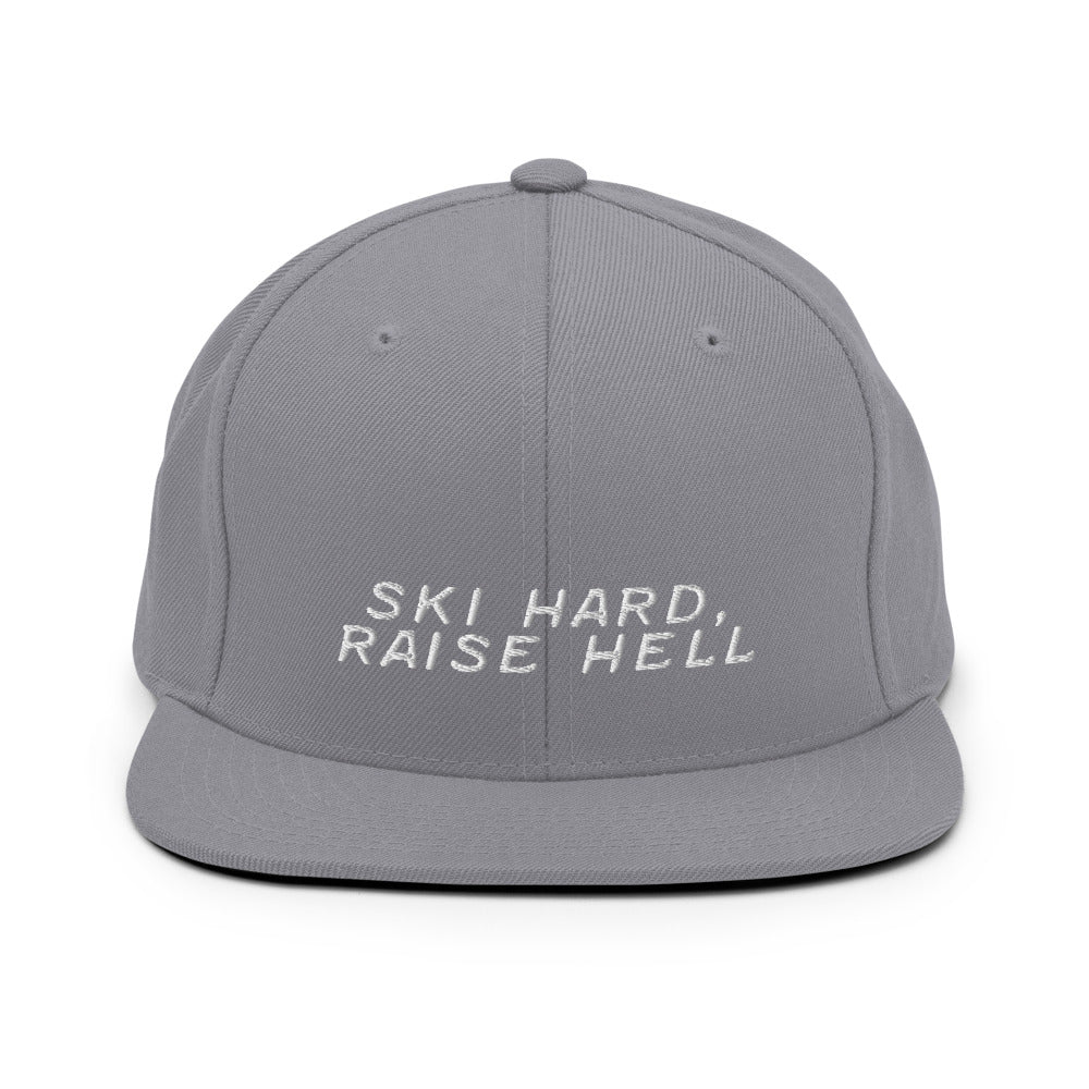 Ski Hard, Raise Hell Snapback