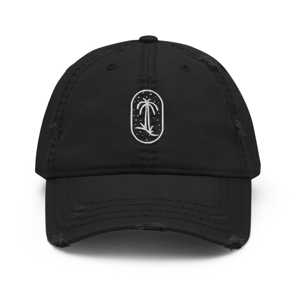 The Palm Distressed Dad Hat
