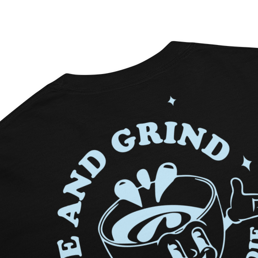 Rise and Grind Men's Tee in Black