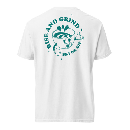 Rise and Grind Men's Tee in White