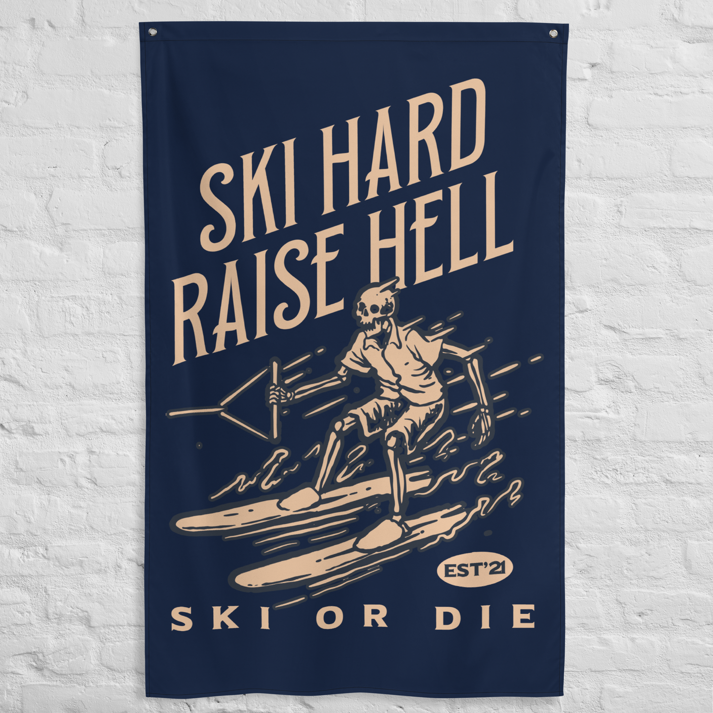 Skelly's Ski Set Flag