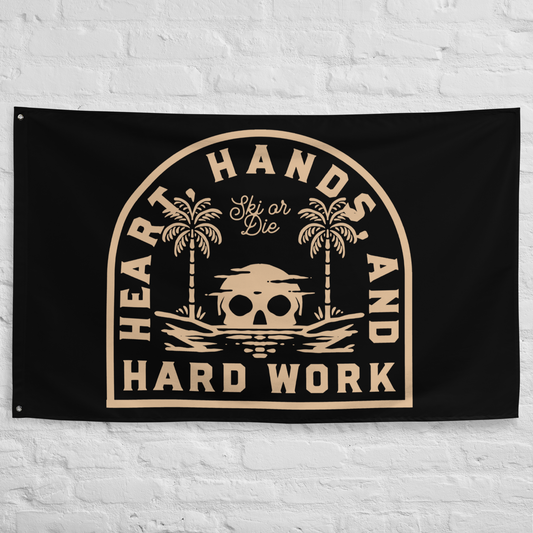 Heart, Hands, and Hard Work Flag